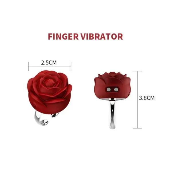 Women’s Rose Ring Vibrator Sex Toy - 128 - Image 2